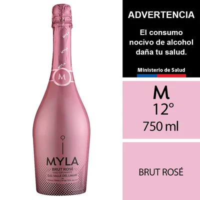 Espumante Myla Brut Rosé 12° 750 Ml.