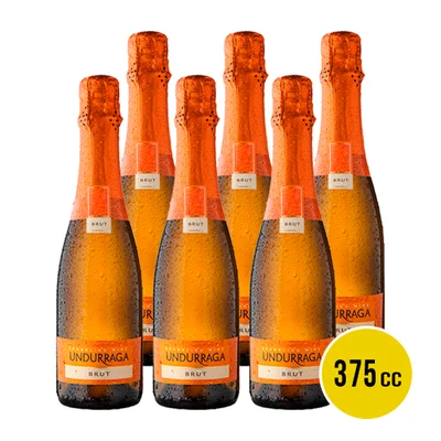 Espumante Undurraga Brut Botella 375cc X6