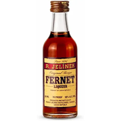 Licor Fernet R. Jelinek 38°Miniatura 50cc
