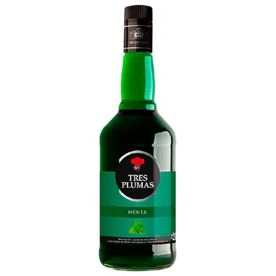 Licor Menta Tres Plumas 700 ml
