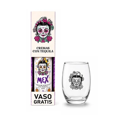 Licor Mex Crema Maracuyá Con Tequila 700cc + Vaso de Regalo