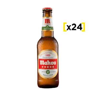 Mahou 5 Estrellas Sin Gluten 330cc X24