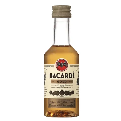 Miniatura Ron Bacardi Gold - 50ml (plástico)