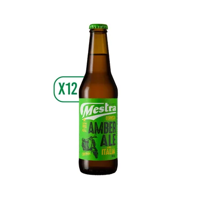Pack 12x Cerveza Mestra Amber Ale 330cc