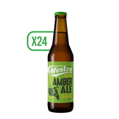 Pack 24x Cerveza Mestra Amber Ale 330cc