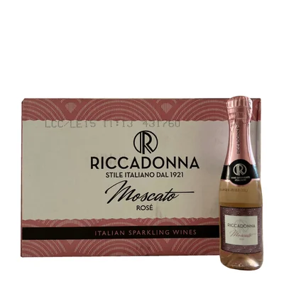 Pack 24x Espumante Riccadonna Moscato Rosé 200cc
