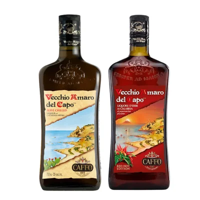 Pack 2x Licor Italiano Amaro del Capo - Original + Red Hot Edition