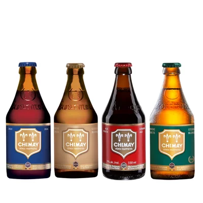Pack 4x Cerveza Belga Chimay Mix - Botella 330cc