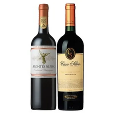 Pack 6 botellas Montes Alpha Cabernet Sauvignon + 6 Casa Silva Gran Terroir de los Andes Carmenere