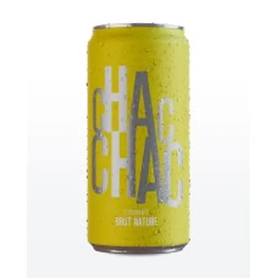 Pack 6 latas, Viña Las Perdices, CHAC CHAC Espumante Brut Nature 269ml ($1.590 c/u)