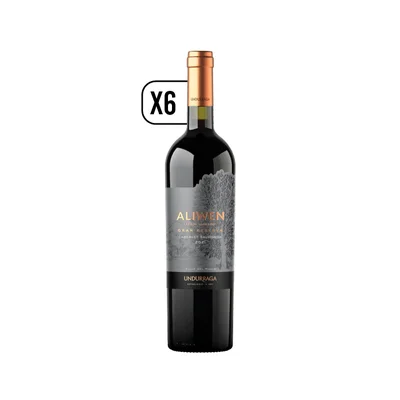 Pack 6x Vino Aliwen Gran Reserva Cabernet Sauvignon 750cc