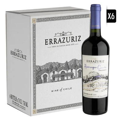 Pack 6x Vino Errázuriz Aconcagua Cuvée Blend 750cc