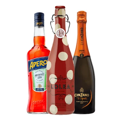 Pack Aperitivos Primavera: Sangría Lolea + Licor Aperol + Espumante Cinzano Pro Spritz