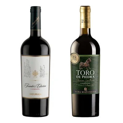 Pack Carmenere: Undurraga Founders Collection + Toro de Piedra Edición Limitada Carmenere 750cc