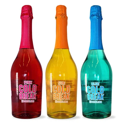 PACK COLD BREAK: 1x Espumante Cold Break Sun 750cc + 1x Espumante Cold Break Blue 750cc + 1x Espumante Cold Break Pink 750cc