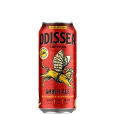 Pack de 6 latas Cerveza Odissea (by Kross) Amber Ale 470 cc ($990 c/u)