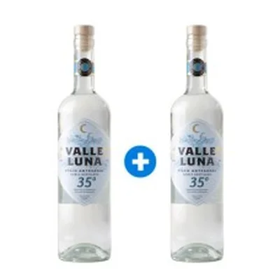 Pack de Pisco Artesanal ValleLuna, doble destilado 35° (Lleva 2 x $9.990) semanal