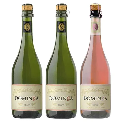 PACK DOMINGA BRUT: 2x Espumante Doña Dominga Brut 750cc + Espumante Doña Dominga Brut Rosé 750cc