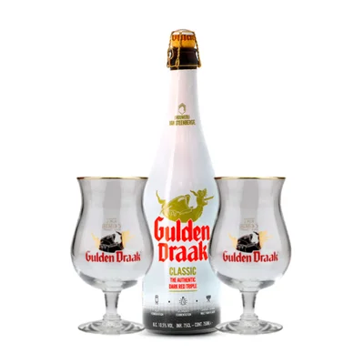 Pack Gulden Draak Classic 750ml + 2 Copas Vintage
