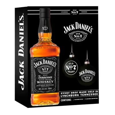 Pack Jack Daniel's N7 750cc + 2 Esferas De Navidad