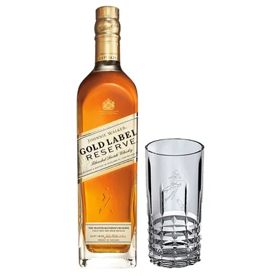 PACK JOHNNIE WALKER GOLD: 1xWhisky Johnnie Walker Gold Reserve 750cc 40º alc. + 1xVaso Gatsby Johnnie Walker