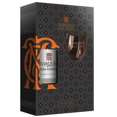 Pack Marques de Casa Concha Cabernet Sauvignon 750cc + Copa