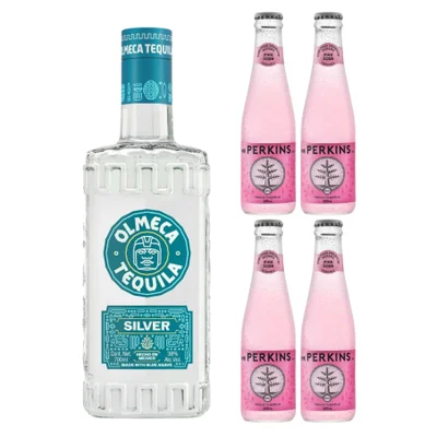 Pack Paloma - Tequila Olmeca Blanco 750ml + 4x Agua Tónica Mr Perkins Pomelo 200cc