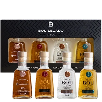 Pack Pisco Bou Legado Gran Coleccion 4x50cc