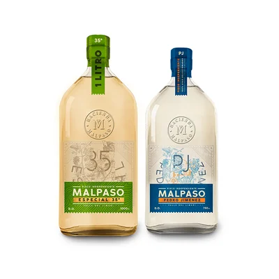Pack Pisco Malpaso 35° Botella 1lt + Pedro Jiménez Botella 750cc