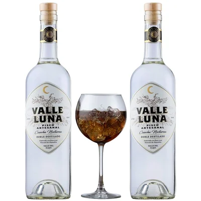 Pack Pisco Valle Luna 40° 750cc + Copa