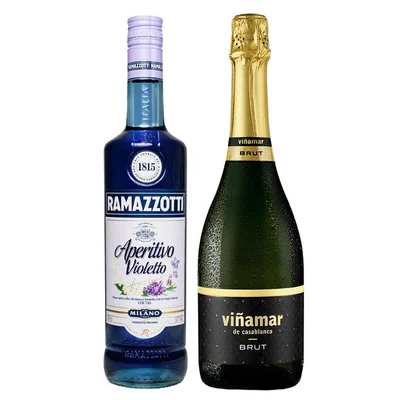 Pack Ramazzotti Violetto Viñamar: Licor Aperitivo Ramazzotti Violetto 700cc + Espumante Viñamar Charmat Brut 750cc
