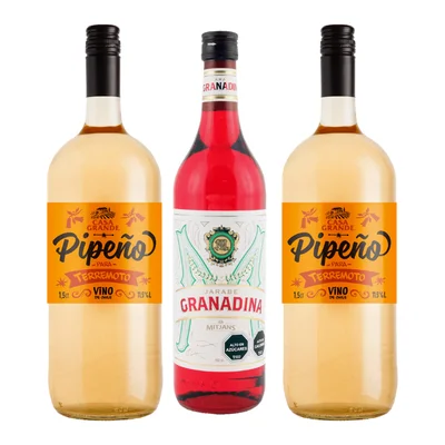 Pack Terremoto - 2x Pipeño Casa Grande 11,5˚ + Granadina Mitjans 900ml