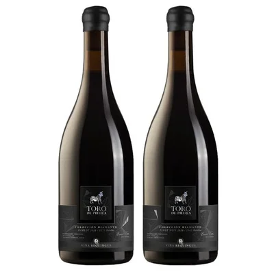 PACK TORO DE PIEDRA COLECCIÓN DIAMANTE: 1X Vino Toro de Piedra Colección Diamante Merlot 750cc + 1X Vino Toro de Piedra Colección Diamante Pinot Noir 750cc