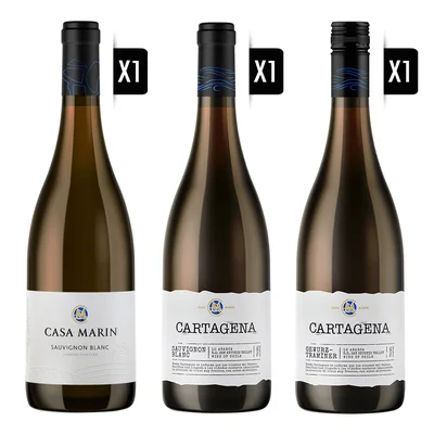 Pack Vino Blancos Lo Abarca Premium Y Gran Reserva 750cc