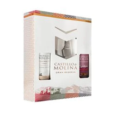 Pack Vino Castillo de Molina Gran Reserva 750 cc 2 un. + Copa