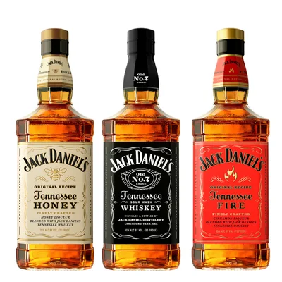 Pack Whiskey 750cc: Jack Daniel´s Fire + Jack Daniel´s Honey + Jack Daniel´s N7