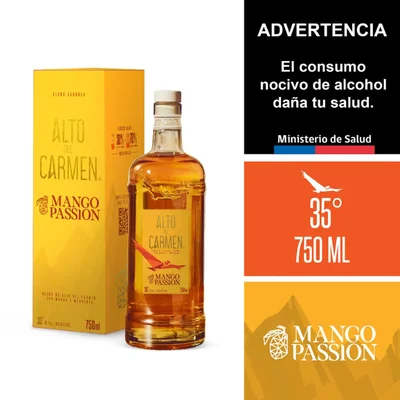 Pisco Alto del Carmen Mango Passion 35˚ - 750ml