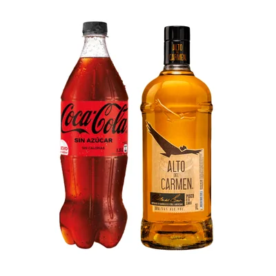 Pisco Alto del Carmen Roble del Sur 35° 1L + Bebida 1,5L