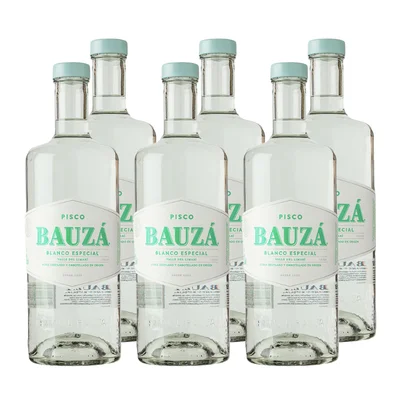Pisco Bauzá Blanco 35° 1Lt. X6 ($ 5.498 c/u)
