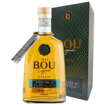Pisco Bou Legado Especial Moscatel 35º 750 ml