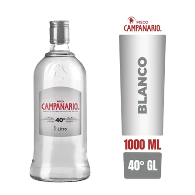 Pisco Campanario Blanco 40˚ - 1L