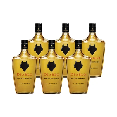 Pisco Diablo 40° Botella 700cc X6