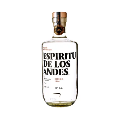 Pisco Espíritu de los Andes 40º 750cc