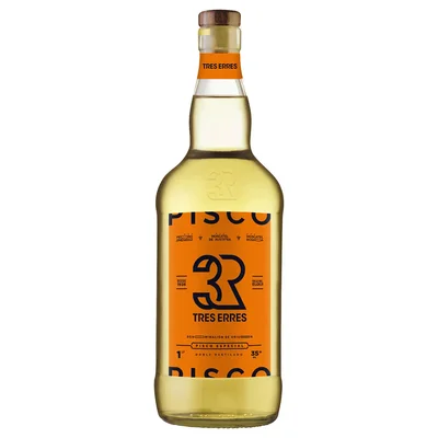 Pisco Tres Erres 35° 1 Litro