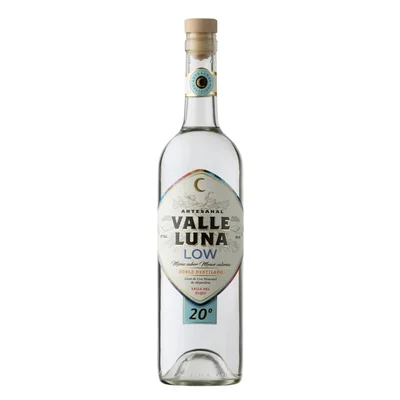 Pisco Valle Luna Low Doble Destilado 20° 750ml