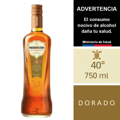 Ron Maddero Dorado 40° 750 Ml.