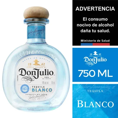 Tequila blanco Don Julio botella 750 cc