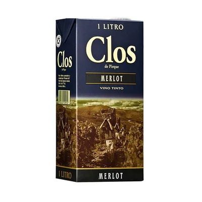 Tetra Clos de Pirque Merlot 1L (12 unidades)
