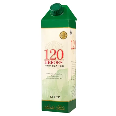 Vino 120 Héroes Blanco Tetra - 1 Litro