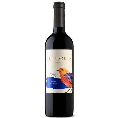 Vino 7 Colores Cortejo Merlot 750cc